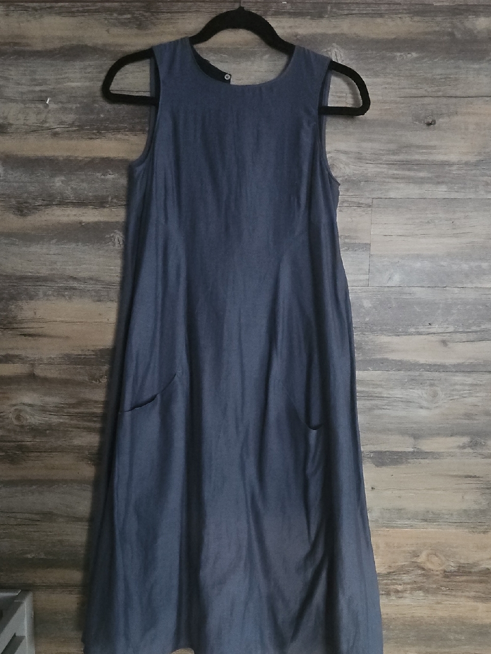MaxMara Sleeveless Navy Maxi Dress